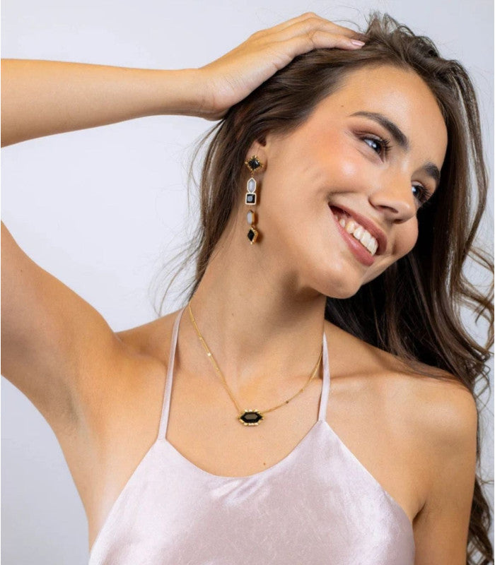 Collar gleam piedra negro anartxy 2