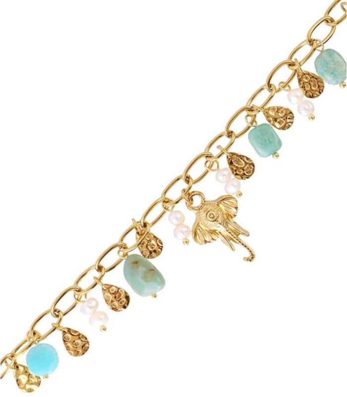 Pulsera astros elefante verde anartxy 2