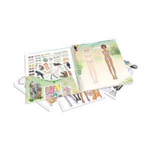 Dress me up stickerbook safari top model 2
