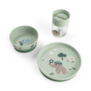 Vajilla infantil con vaso 360° tiny trails done by deer 1