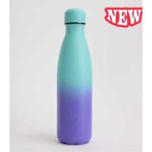Botella inox gradient violet & pastel green 500ml chilly's 1