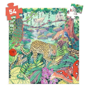 Puzzle silueta jungla india djeco 2