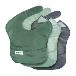 Pack 3 baberos verde oliva gris sage tiny twinkle 1