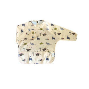 Babero mangas pu dino beige mamimuac 1