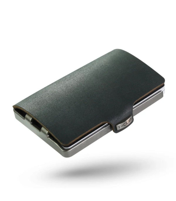 Tarjetero i-clip original silver soft touch black 1