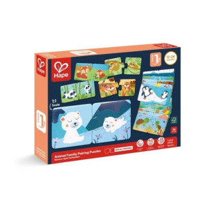 Puzzle de emparejar familias de animales hape 1