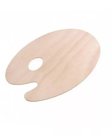 MADERA Paleta Ovalada Natural 30x25cm 1