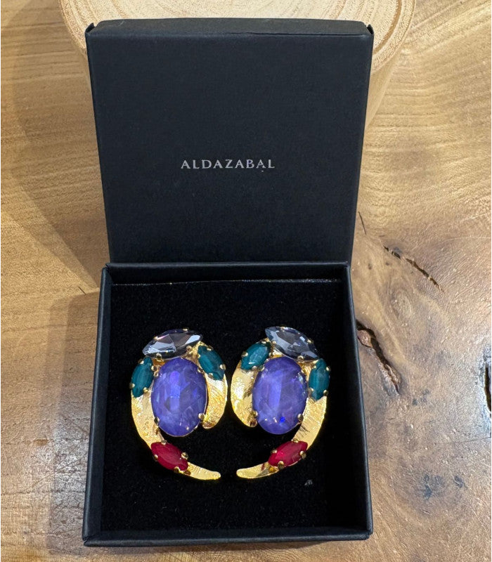 Pendiente selma amatista aldazabal joyas 1