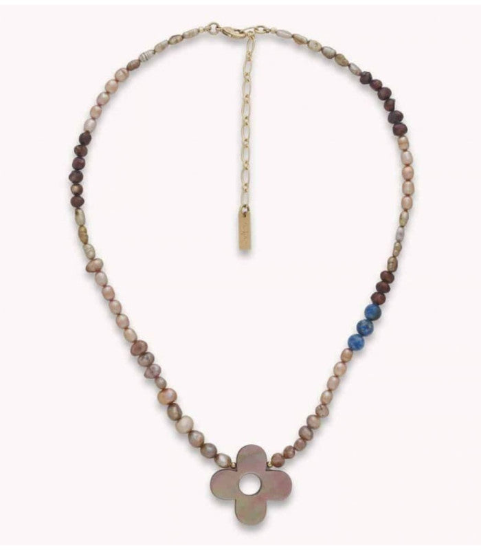 Collar montmartre nacar marron nature bijoux 1