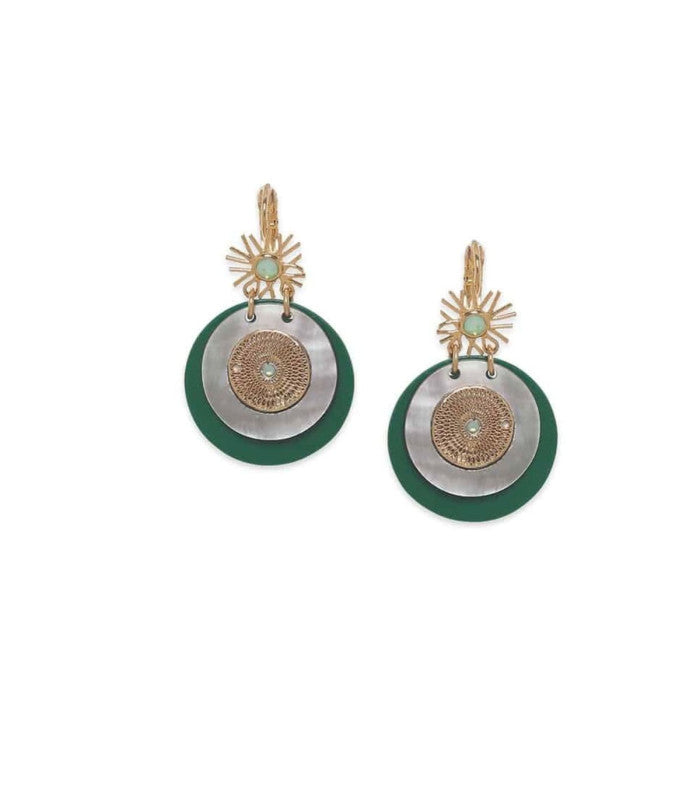 Pendiente gisele verde franck herval 1