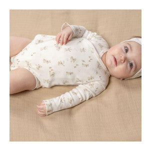 Body manga larga cruzado baby bunny 6-9 meses little dutch 2