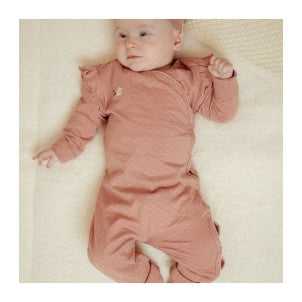 Pijama bebe rosa rubor fairy garden 6-9 meses little dutch 2