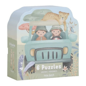 Puzzle 6en1 safari friends little dutch 1