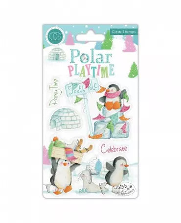 Sello Silicona CRAFT CONSORTIUM Polar Playtime Pingüinos 1