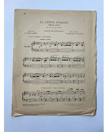Hoja Partitura Música Antigua OFERTA 12 ud 2