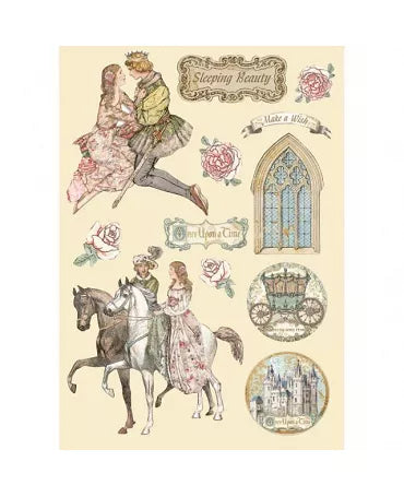 SILUETAS DE MADERA COLORES A5 Sleeping Beauty 1