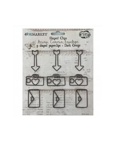Clips Shaped DARK GREY 9 ud 49 Market 1