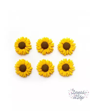 Botones GIRASOLES 6pc 1