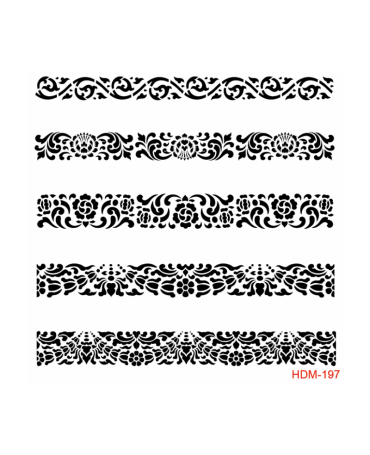 Stencil CADENCE 25X25 cm CENEFAS 1