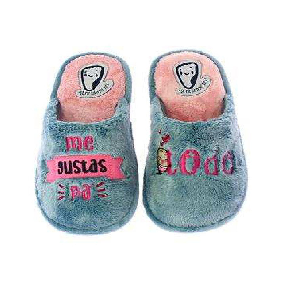 Se me rien los pies JONAS16 ZAPATILLA DE CASA Azul claro 1