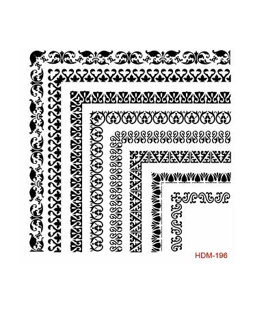 Stencil CADENCE 25X25 cm 8 esquinas 1