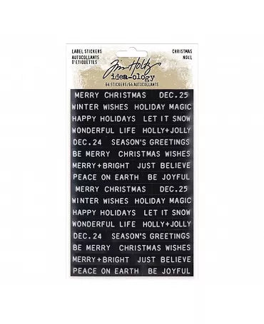 Tim Holtz Idea-ology Christmas Label Stickers 1