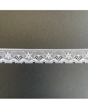 PUNTILLA Bolillo Nylon 20mm Blanca 1