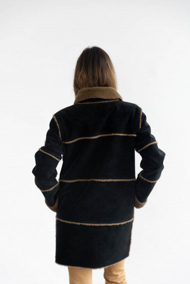 ABRIGO REVERSIBLE NEGRA BMB&CO