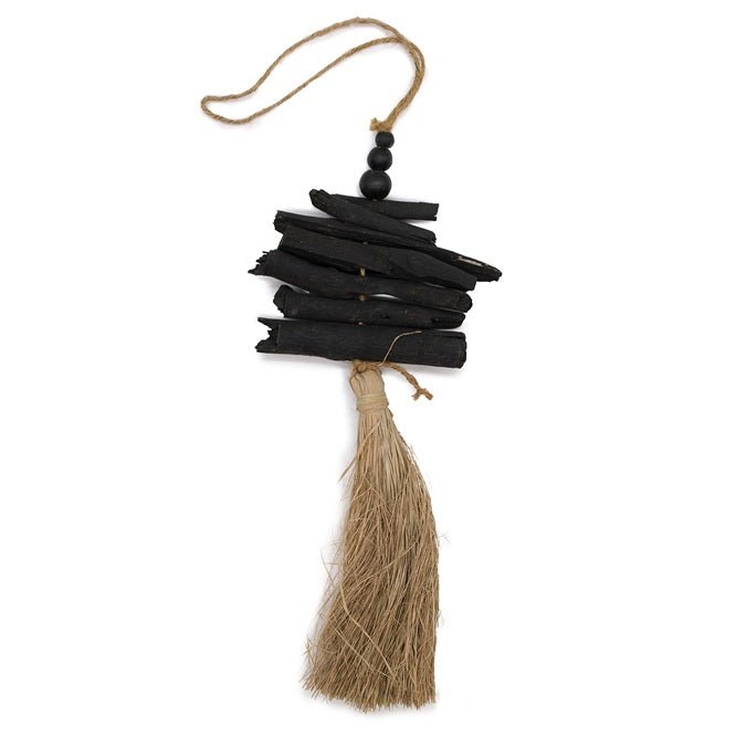 Adorno de madera de balsa con cuerda - Dendago