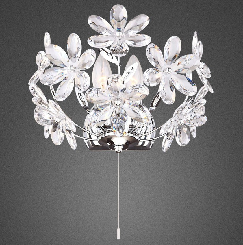 APLIQUE FLORES CRISTAL - Dendago