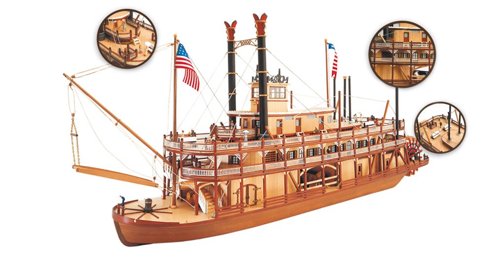 Artesania Latina 20505 barco Rey del Mississippi - Dendago