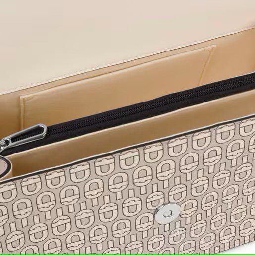 BANDOLERA FLAT MEDIANA ESSENCE MANIFESTO BEIGE - Dendago