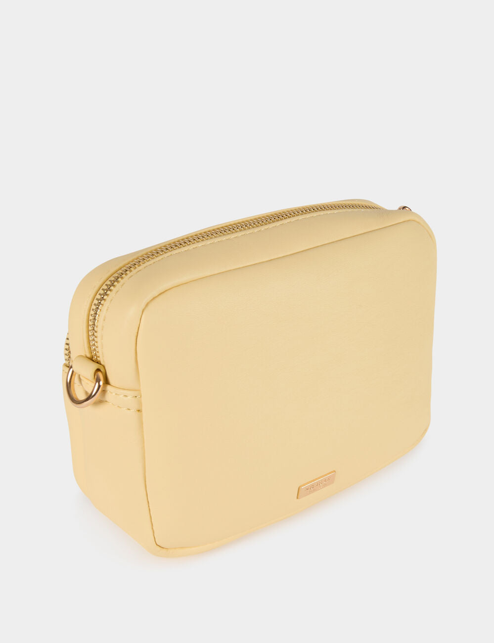 Bolso bandolera de polipiel amarillo pastel Morgan