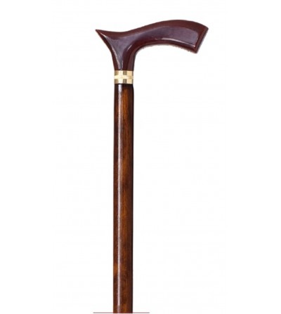 Bastón de madera modelo Ingles de Haya con Puño Concha 1