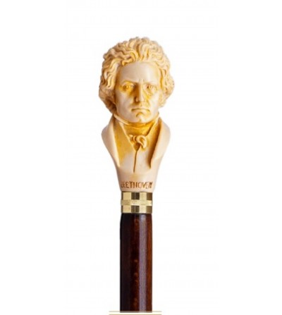 Bastón puño cabeza Beethoven de resina 1
