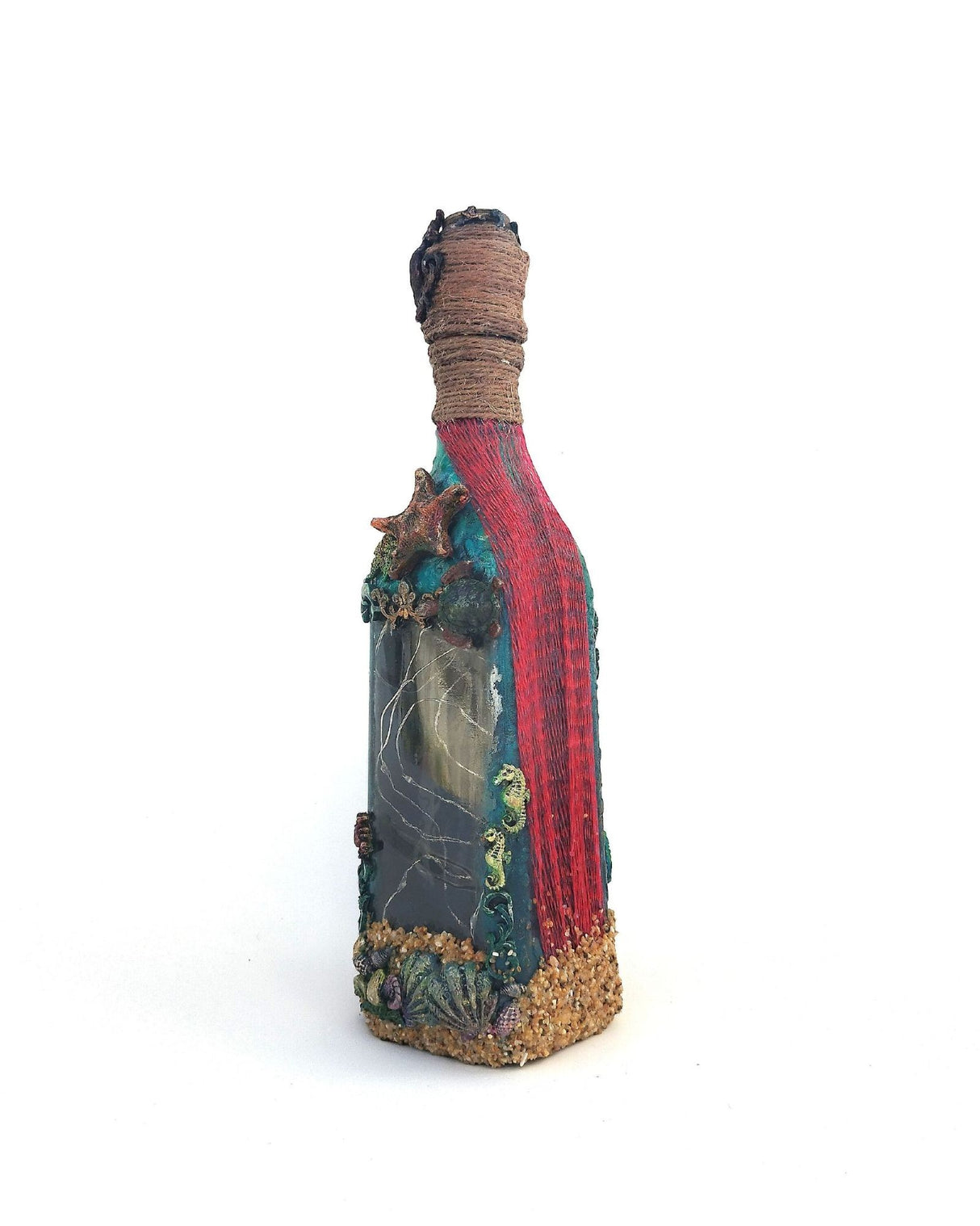 Botella Decorativa con Luz "Abismo de Luz" – Artside (Hecho a Mano)