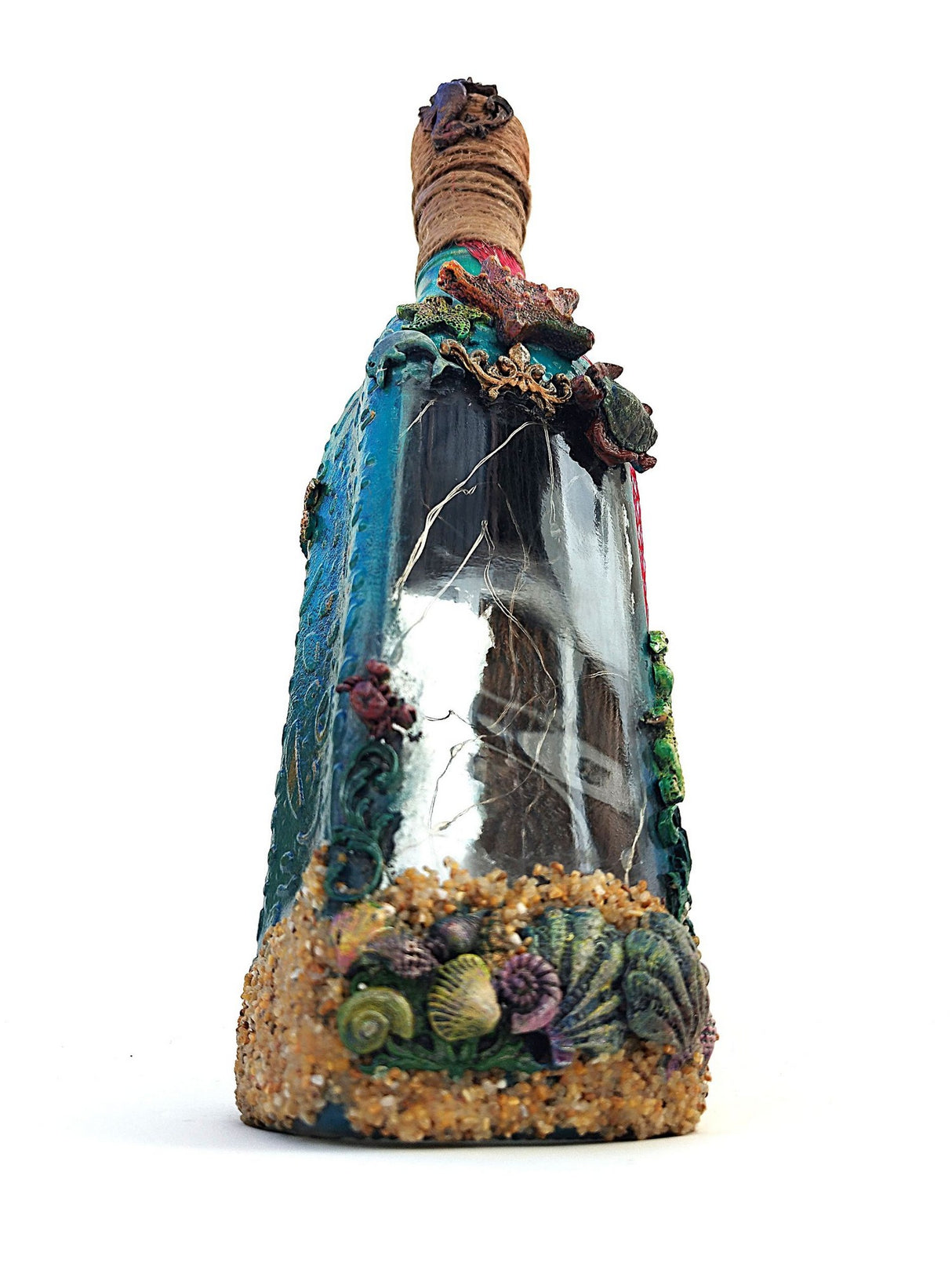 Botella Decorativa con Luz "Abismo de Luz" – Artside (Hecho a Mano)
