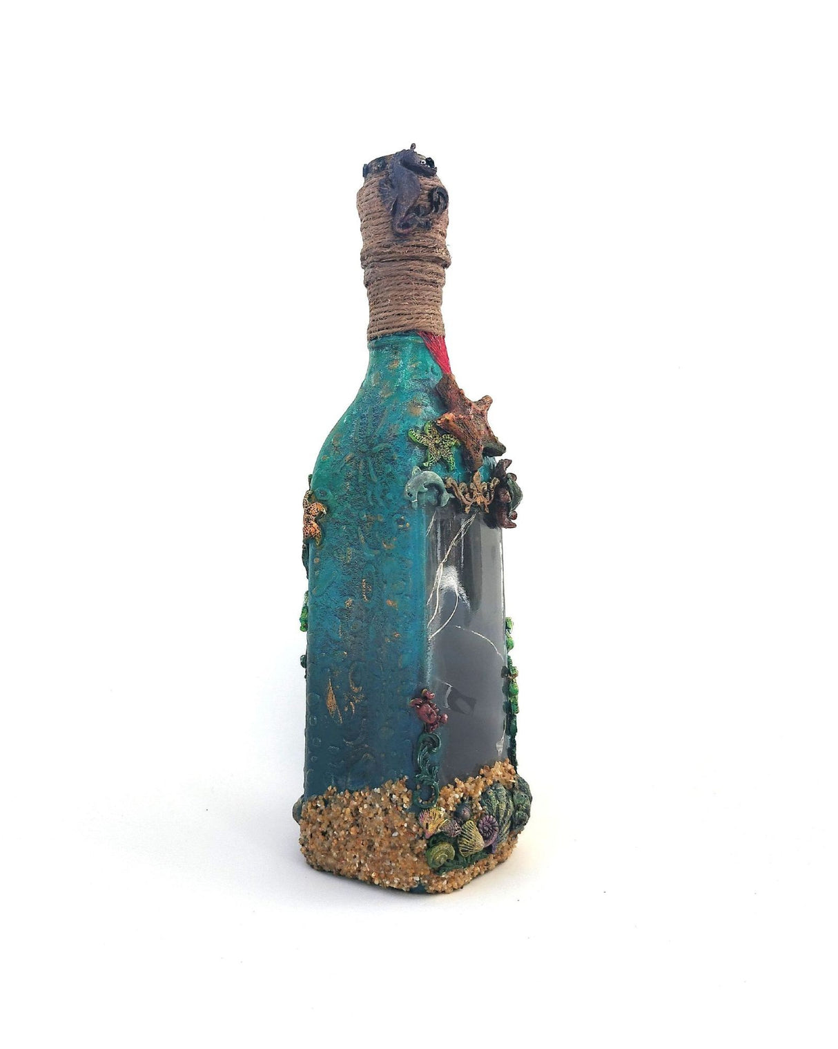 Botella Decorativa con Luz "Abismo de Luz" – Artside (Hecho a Mano)