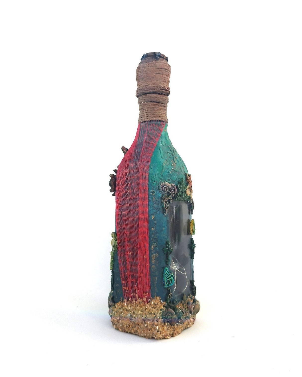 Botella Decorativa con Luz "Abismo de Luz" – Artside (Hecho a Mano)