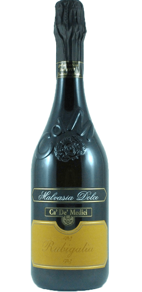 Botella de Vino italiano Malvasía Dulce Rubigaglia - Dendago