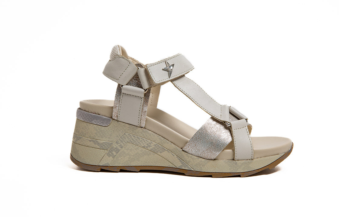 SANDALIA CUÑA IVORY CETTI