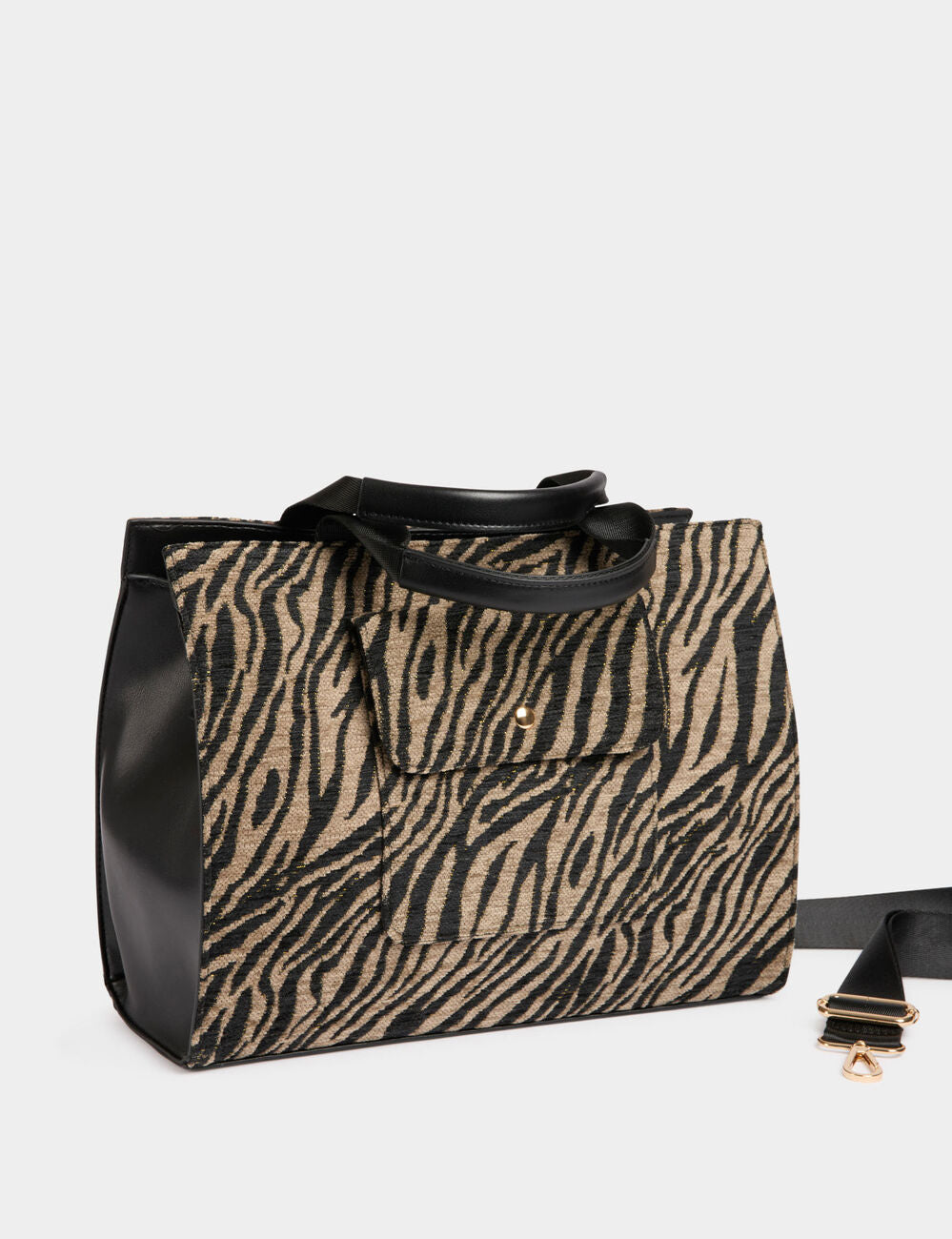 Bolso estampado de cebra multicolor Morgan