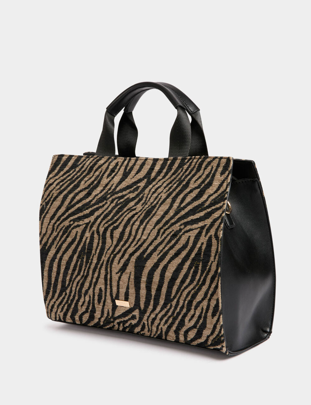 Bolso estampado de cebra multicolor Morgan
