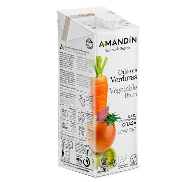 CALDO DE VERDURAS BIO 1L AMANDIN