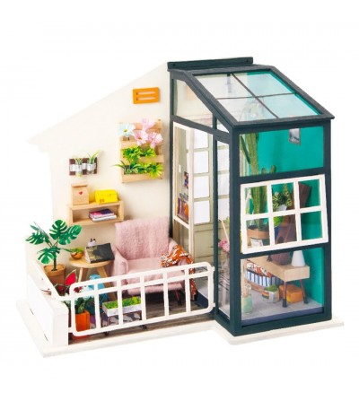 Casas en miniatura DIY. BALCONY DAYDREAMING 1