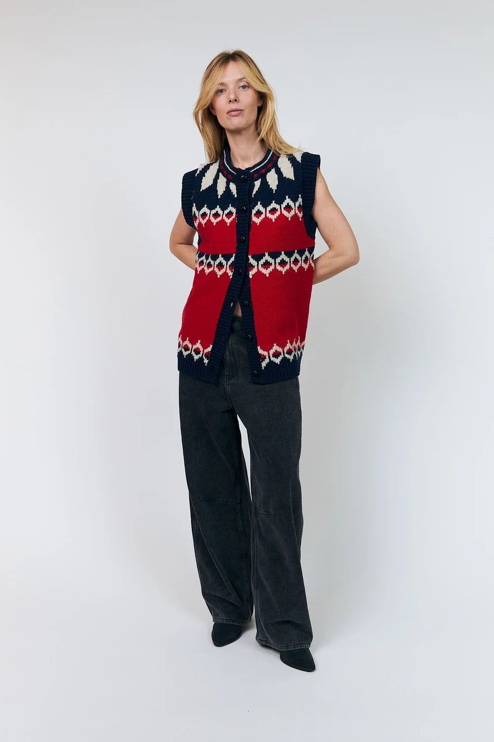 LOLLYS LAUNDRY CHALECO ESTAMPADO NORDICO CLEO
