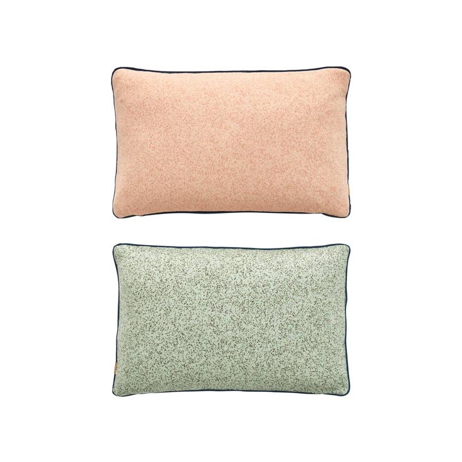 Cojín bicolor arena - verde - Dendago