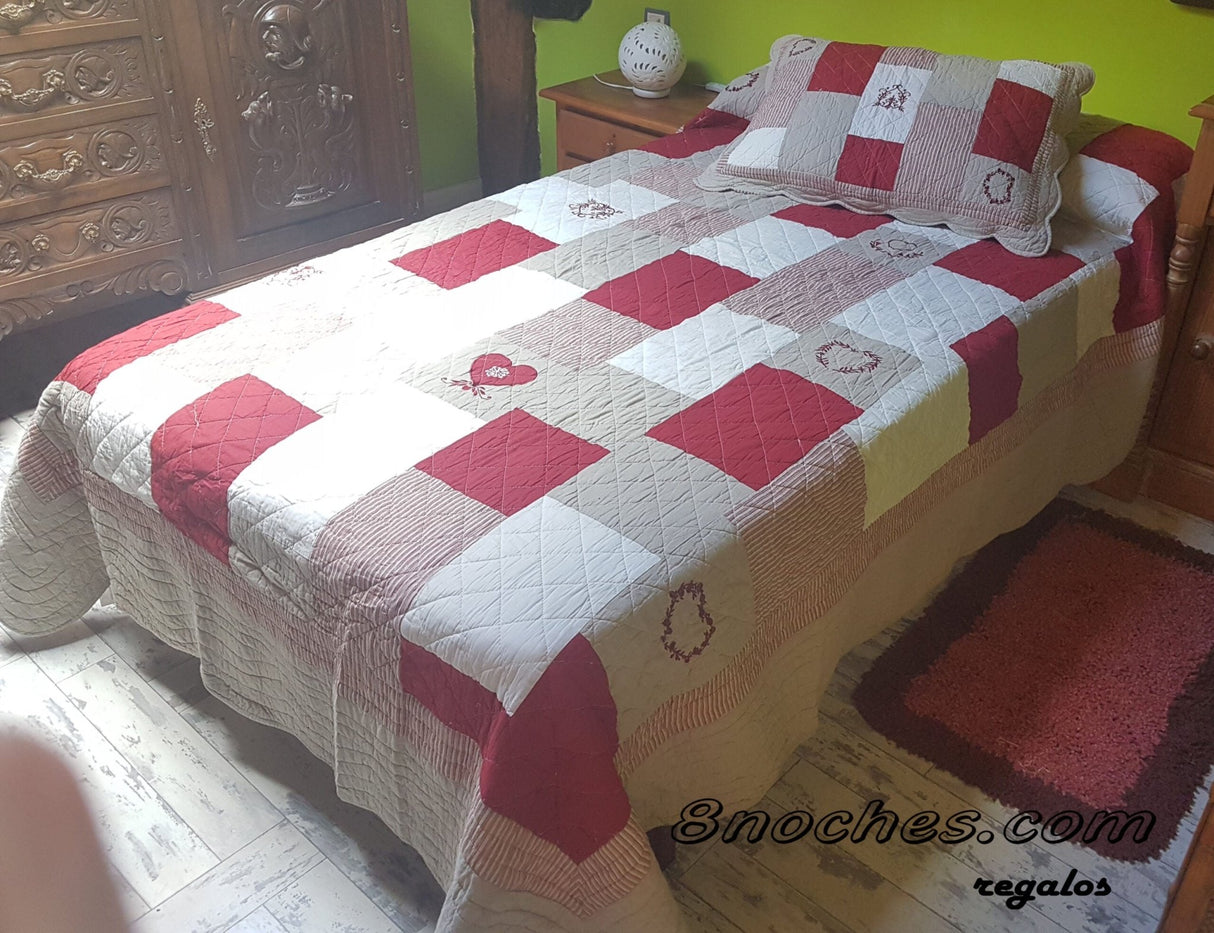 Colcha Boutis reversible mod Montagne - Dendago