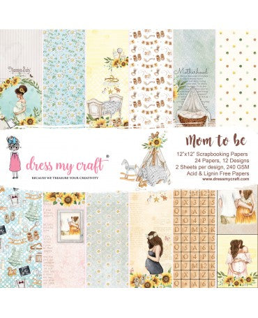 Colección 30x30 DRESS MY CRAFT Mom to Be 1