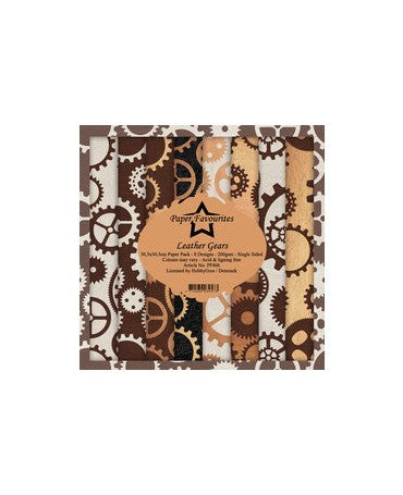Colección 30x30 Paper Favorites Leather Gears 1